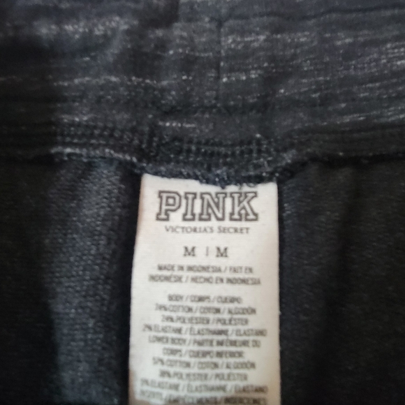 PINK Victoria's Secret Gray and Neon Yellow Shorts - Picture 3 of 8